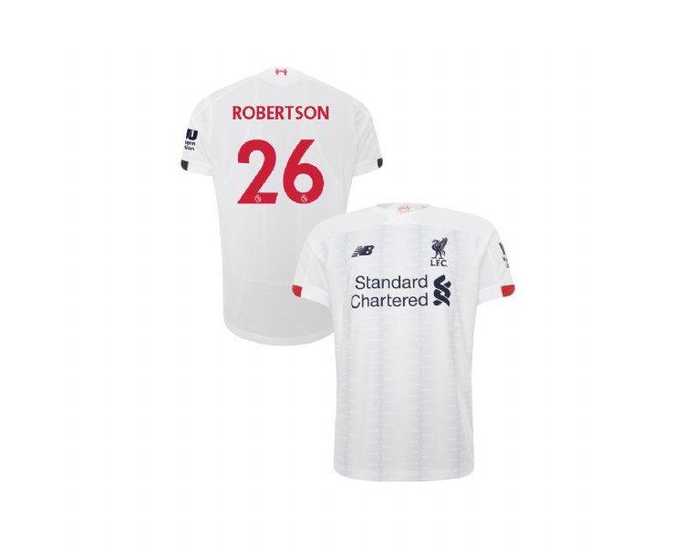 Youth Liverpool 2019-20 Away #26 Andrew Robertson White Replica Jersey Youth Liverpool 2019-20 Away #26 Andrew Robertson White Replica Jersey