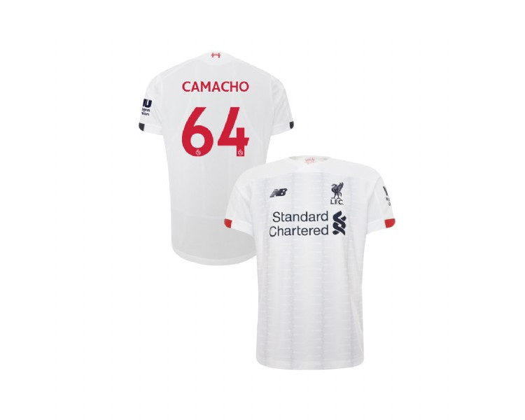 Youth Liverpool 2019-20 Away #64 Rafael Camacho White Replica Jersey Youth Liverpool 2019-20 Away #64 Rafael Camacho White Replica Jersey