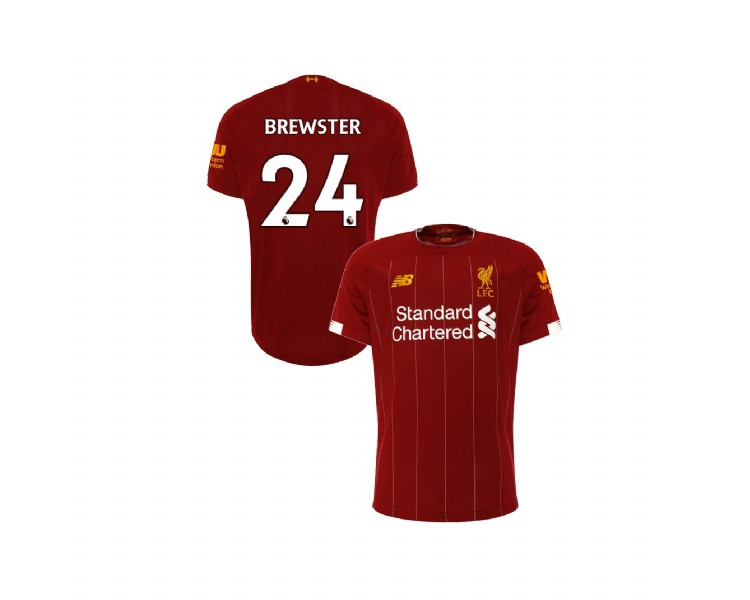 Youth Liverpool 2019-20 Home #24 Rhian Brewster Red Replica Jersey Youth Liverpool 2019-20 Home #24 Rhian Brewster Red Replica Jersey