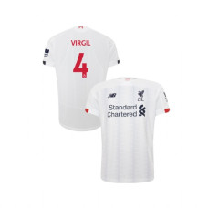 Youth Liverpool 2019-20 Away #4 Virgil van Dijk White Replica Jersey Youth Liverpool 2019-20 Away #4 Virgil van Dijk White Replica Jersey