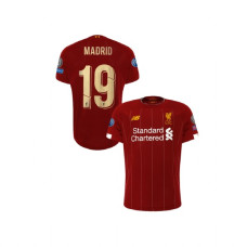 Youth Liverpool European UCL Gold #19 Madrid Red Youth Authentic Jersey Youth Liverpool European UCL Gold #19 Madrid Red Youth Authentic Jersey
