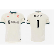 Womens 2021/22 Liverpool Away #1 M Jurgen Klopp Authentic Tan Jersey Womens 2021/22 Liverpool Away #1 M Jurgen Klopp Authentic Tan Jersey
