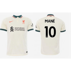 2021/22 Liverpool Away #10 Sadio Mane Authentic Tan Jersey