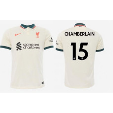 2021/22 Liverpool Away #15 Alex Oxlade-Chamberlain Authentic Tan Jersey 2021/22 Liverpool Away #15 Alex Oxlade-Chamberlain Authentic Tan Jersey
