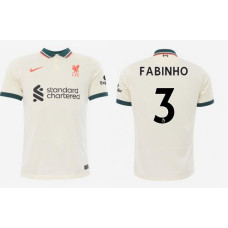 Womens 2021/22 Liverpool Away #3 Fabinho Authentic Tan Jersey Womens 2021/22 Liverpool Away #3 Fabinho Authentic Tan Jersey