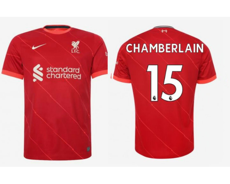 Womens 2021/22 Liverpool Home #15 Alex Oxlade-Chamberlain Authentic Red Jersey Womens 2021/22 Liverpool Home #15 Alex Oxlade-Chamberlain Authentic Red Jersey