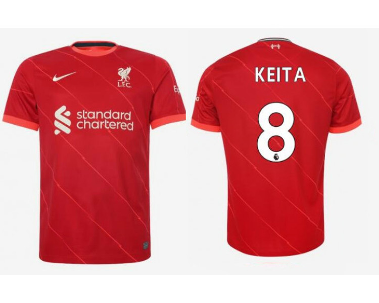 2021/22 Liverpool Home #8 Naby Keita Authentic Red Jersey 2021/22 Liverpool Home #8 Naby Keita Authentic Red Jersey