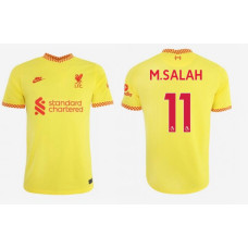 2021/22 Liverpool Third #11 Mohamed Salah Authentic Yellow Jersey 2021/22 Liverpool Third #11 Mohamed Salah Authentic Yellow Jersey