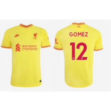 2021/22 Liverpool Third #12 Joe Gomez Authentic Yellow Jersey 2021/22 Liverpool Third #12 Joe Gomez Authentic Yellow Jersey