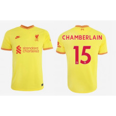 Youth 2021/22 Liverpool Third #15 Alex Oxlade-Chamberlain Replica Yellow Jersey Youth 2021/22 Liverpool Third #15 Alex Oxlade-Chamberlain Replica Yellow Jersey