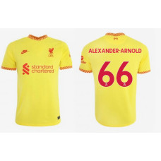 2021/22 Liverpool Third #66 Trent Alexander-Arnold Replica Yellow Jersey 2021/22 Liverpool Third #66 Trent Alexander-Arnold Replica Yellow Jersey