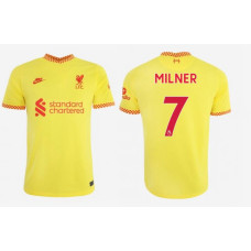 2021/22 Liverpool Third #7 James Milner Authentic Yellow Jersey 2021/22 Liverpool Third #7 James Milner Authentic Yellow Jersey