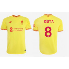 2021/22 Liverpool Third #8 Naby Keita Authentic Yellow Jersey 2021/22 Liverpool Third #8 Naby Keita Authentic Yellow Jersey
