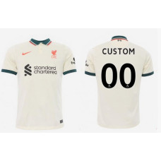 CUSTOM 2021/22 Liverpool Away Authentic Tan Jersey