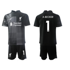 2021/22 Liverpool 1 A.BECKER black goalkeeper Jersey (With Shorts) 2021/22 Liverpool 1 A.BECKER black goalkeeper Jersey (With Shorts)