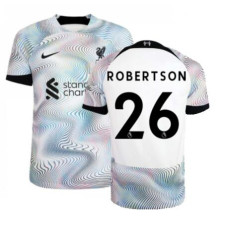 Women 2022/23 Liverpool Away Robertson 26 Replica White/Black Jersey