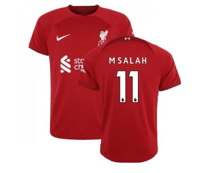 Youth 2022/23 Liverpool Home M Salah 11 Replica Red Jersey Youth 2022/23 Liverpool Home M Salah 11 Replica Red Jersey