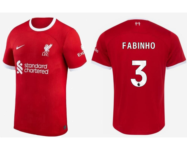Youth 2023-24 liverpool FABINHO - 3 Home Red Authentic Jersey
