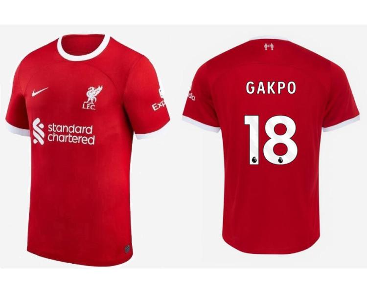 Youth 2023-24 liverpool GAKPO - 18 Home Red Replica Jersey Youth 2023-24 liverpool GAKPO - 18 Home Red Replica Jersey