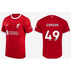 2023-24 liverpool GORDON - 49 Home Red Authentic Jersey