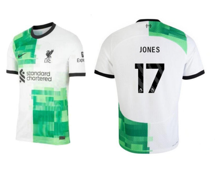 2023-24 liverpool JONES - 17 Away White Authentic Jersey 2023-24 liverpool JONES - 17 Away White Authentic Jersey