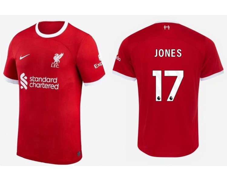Youth 2023-24 liverpool JONES - 17 Home Red Replica Jersey