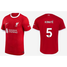 2023-24 liverpool KONATE - 5 Home Red Authentic Jersey