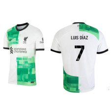 Youth 2023-24 liverpool LUIS DiAZ - 7 Away White Authentic Jersey