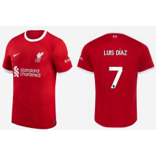 Women 2023-24 liverpool LUIS DiAZ - 7 Home Red Authentic Jersey