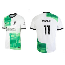 Youth 2023-24 liverpool M.SALAH - 11 Away White Authentic Jersey
