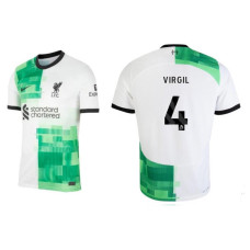 Youth 2023-24 liverpool VIRGIL - 4 Away White Replica Jersey