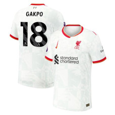 Womens Liverpool 2024-25 Third White Cody Gakpo 18 Replica Jersey