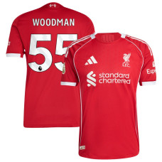 2025-2026 Liverpool Freddie Woodman 55 Authentic Red Home Jersey 2025-2026 Liverpool Freddie Woodman 55 Authentic Red Home Jersey