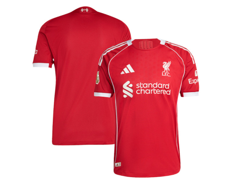 2025-2026 Liverpool Authentic Red Home Jersey 2025-2026 Liverpool Authentic Red Home Jersey