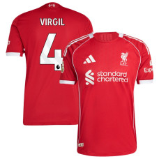 2025-2026 Liverpool Virgil Virgil 4 Authentic Red Home Jersey 2025-2026 Liverpool Virgil Virgil 4 Authentic Red Home Jersey