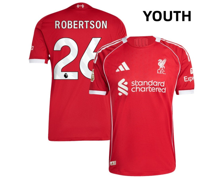Youth Liverpool 25/26 Andy Robertson 26 Authentic Red Home Jersey